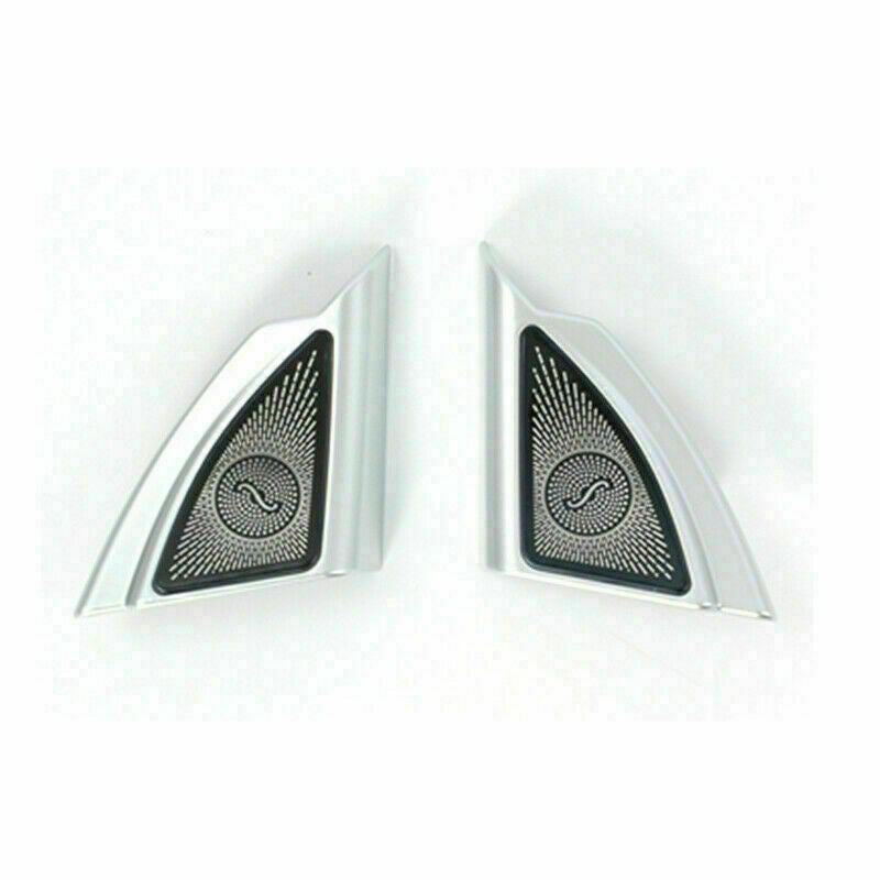 2P Silver Front Triangle A Pillar Cover Trim for Toyota Highlander 2020-2023