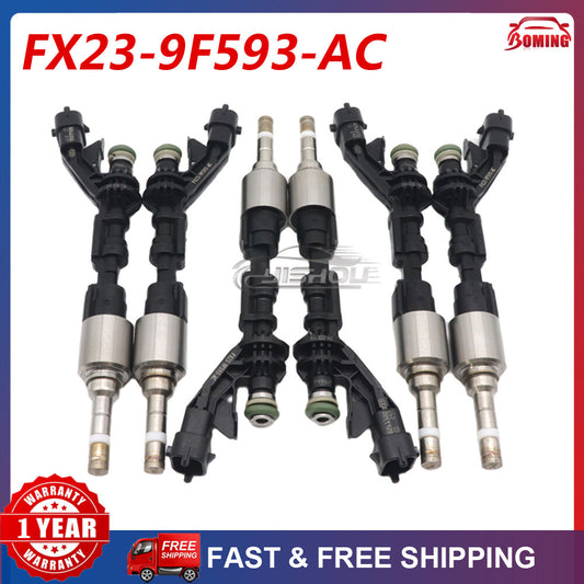 6-piece fuel injector for Jaguar for F-type XJ XF 3.0L V6 2013-2015 FX23-9F593-AC