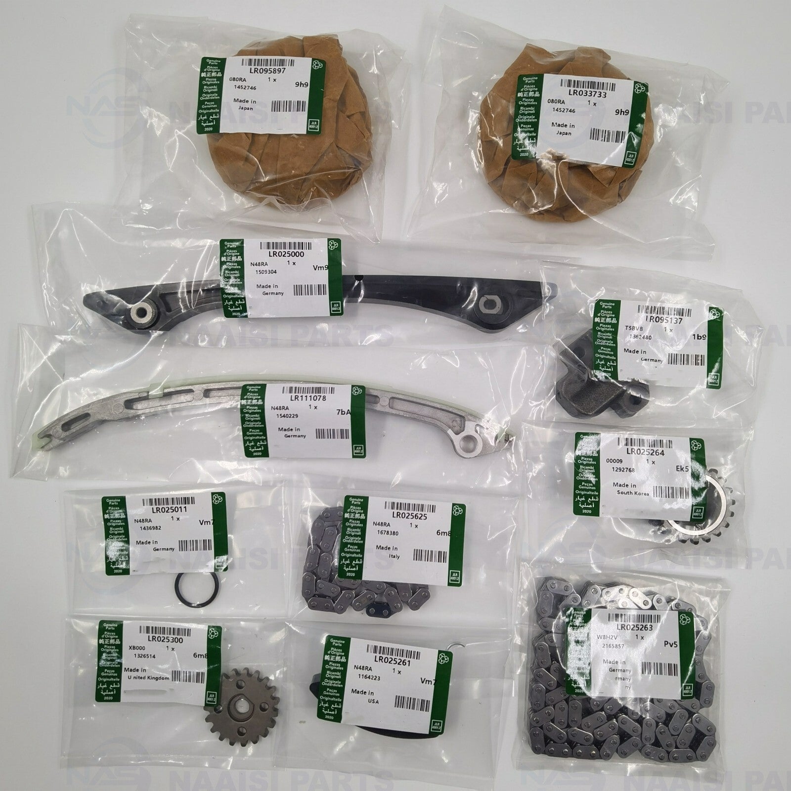 11-Piece VVT Gear Timing Chain Kit for Land Rover Evoque Freelander 2.0L