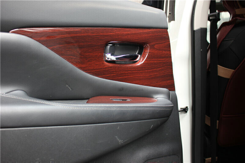 6X Inner Door Panel Molding Cover Trim for Nissan Murano 2015-24 Red Wood Grain