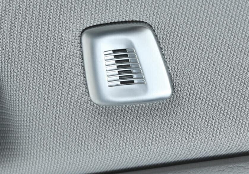 Matte Silver Inner Microphone Cover Decor Trim Fit for BMW X7 G07 2019-2022 2PCS