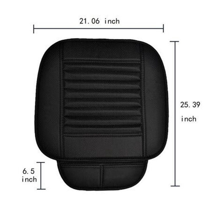 Car Office Chairs for Seat Mat Surround Cover Bamboo Charcoal Seatpad PU Leather Pad