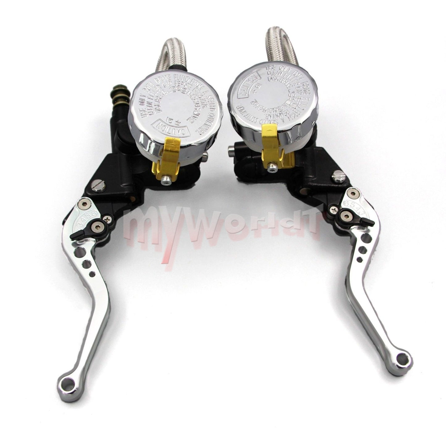 Fit for Yamaha Motorcycle Clutch Brake Lever Master Cylinder Reservoir Set