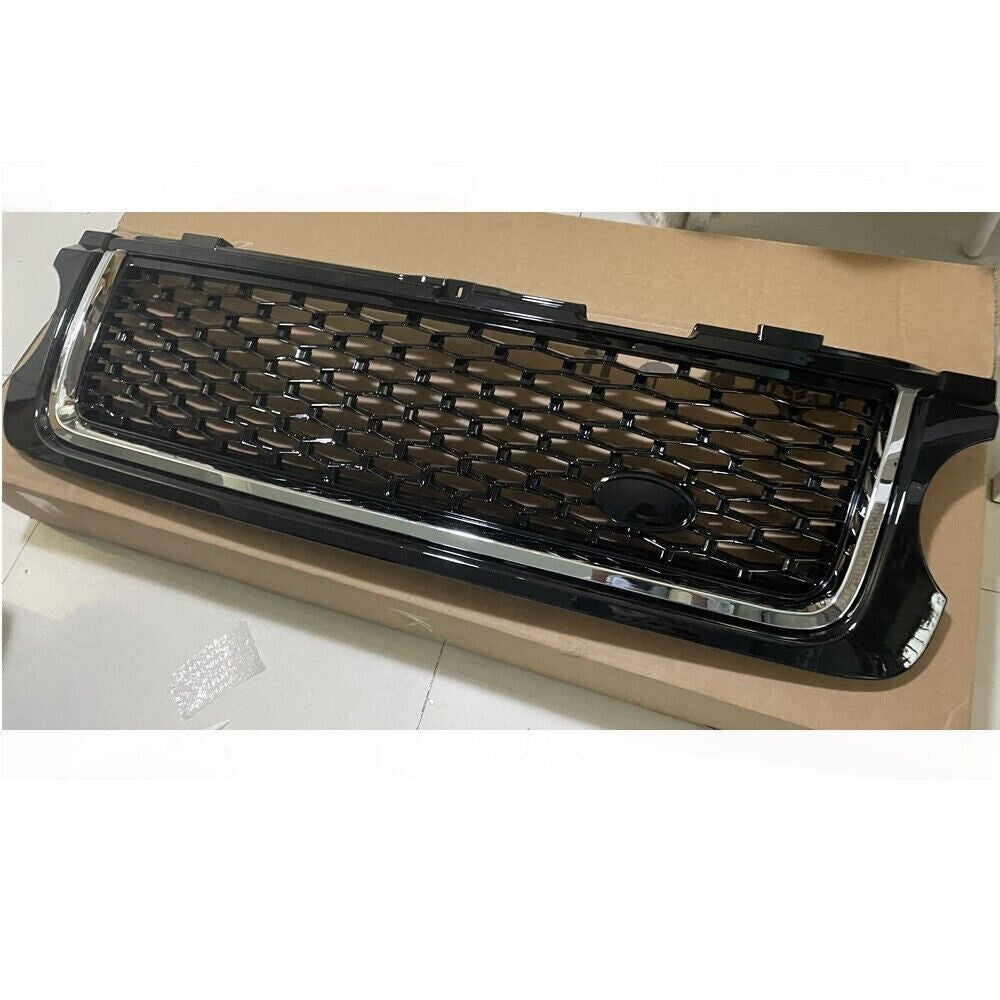 Front Bumper Grille W/Chrome Side Vent Trim Grill for Range Rover L322 2010-2012