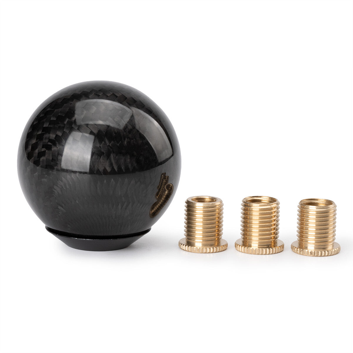 Universal Round Ball Shape Carbon Fiber Car Gear Shift Knob Head Shifter Lever