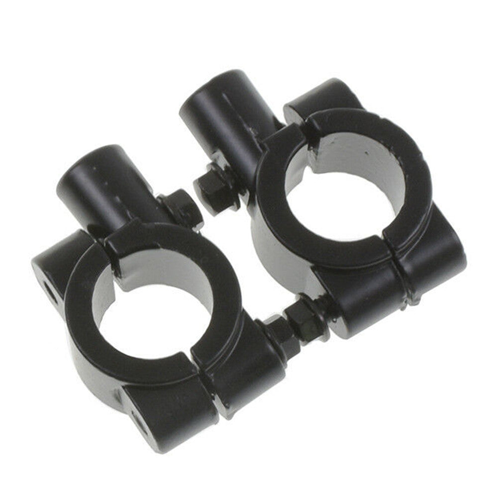 22MM M10 10mm Motorrad Lenker Spiegelhalterung Klemmadapter Schwarz Paar