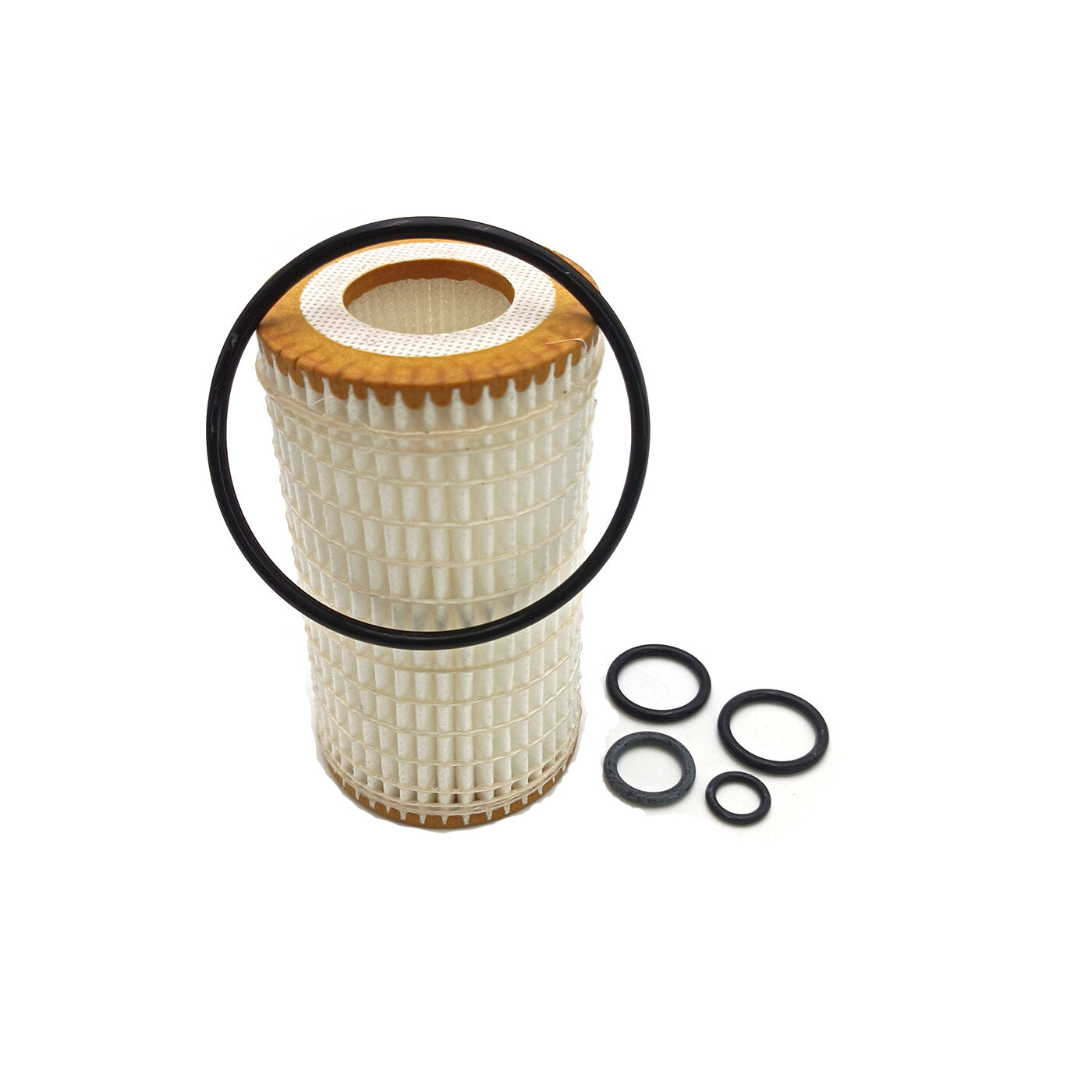 2-piece engine oil filter suitable for Mercedes-Benz C-Class, CLK, CLS, EG, GLK, ML, R, S-Class