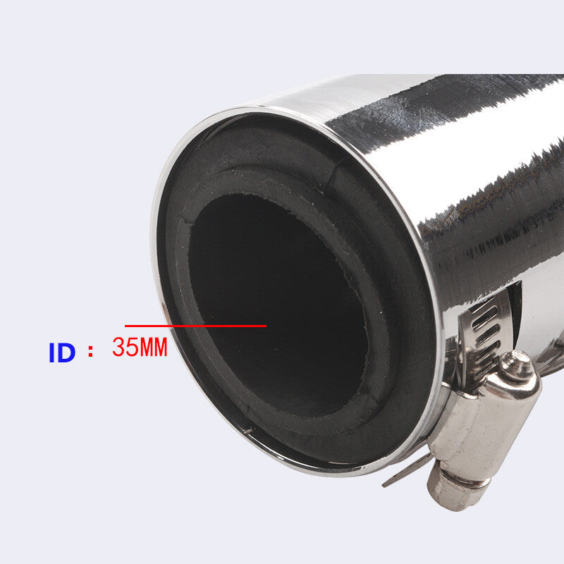 48-inch universal stainless steel radiator flexible cooling water hose kit with cap