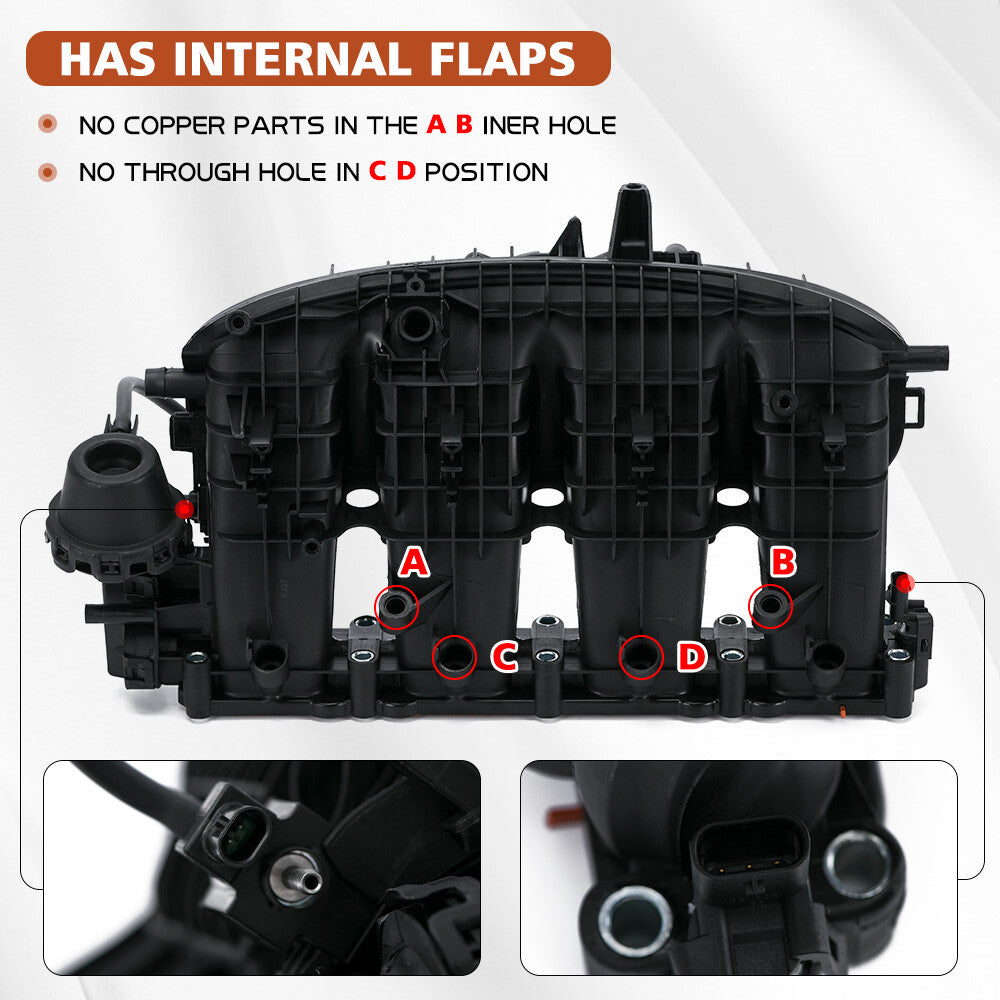 Engine Intake Manifold for Audi A3 for Jetta Beetle for Passat for Golf 13-23 06L133201AB