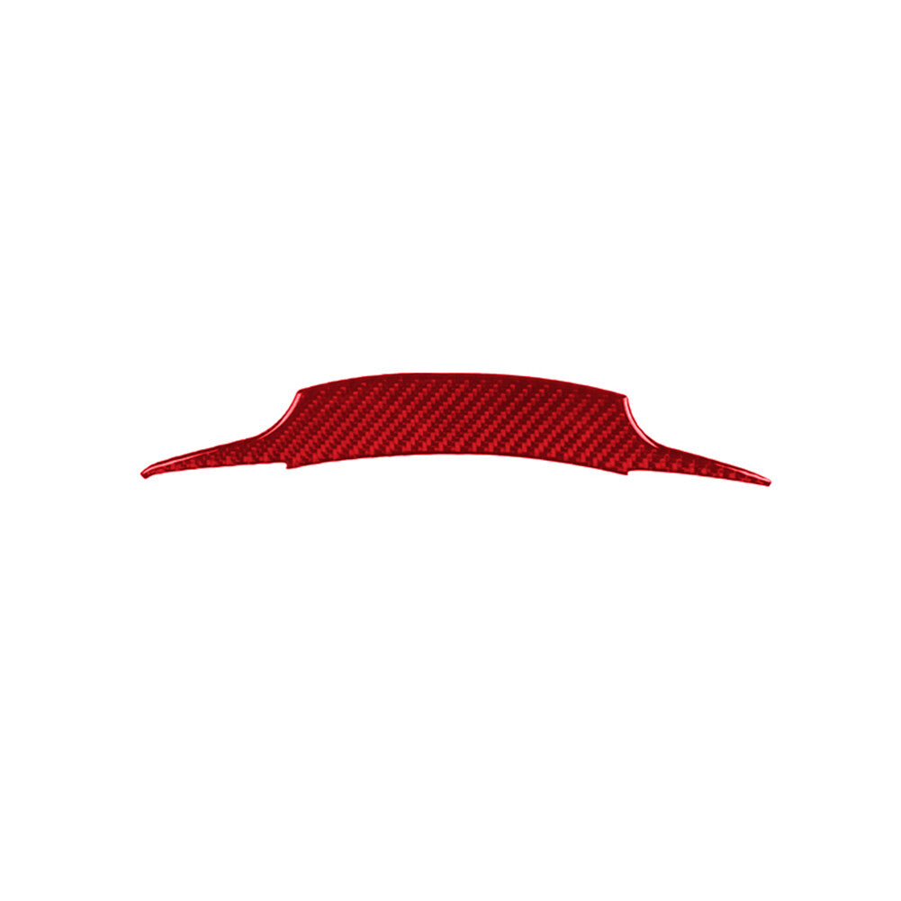 Red Carbon Fiber Interior Steering Wheel Cover Trim for Toyota Supra A90
