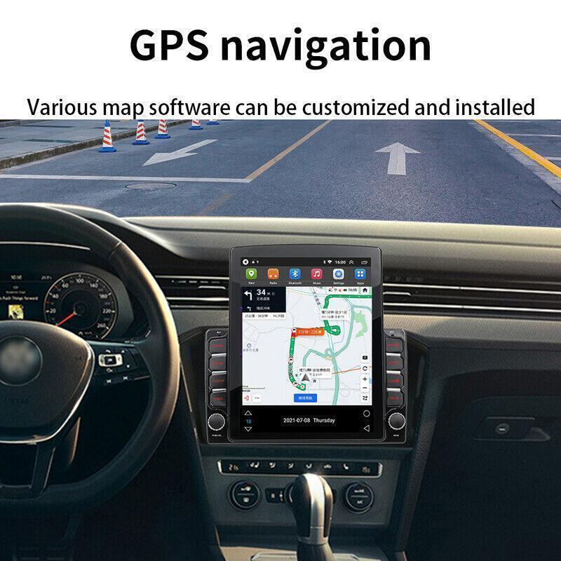 Android 9.1 GPS 9.7 2Din Car Radio MP5 Player WiFi Quad Core 1G+16G Mirror Link