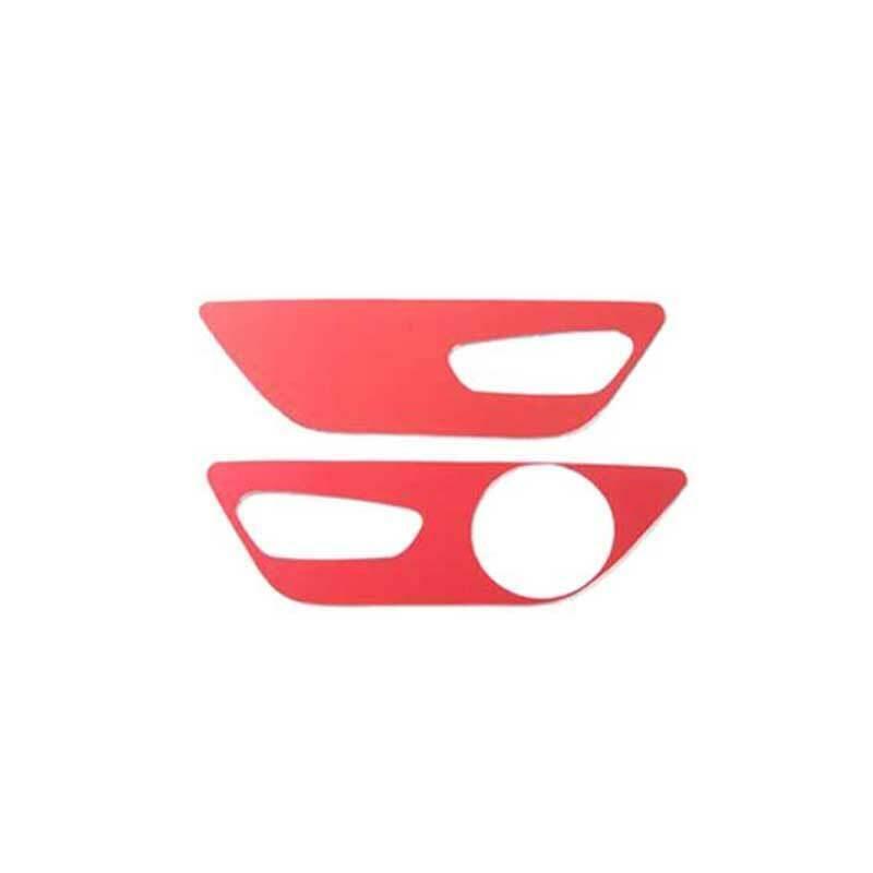 for Ford for Mustang 2015-2022 Red Aluminum for Seat Button Handle Panel Cover Trim 2PCS