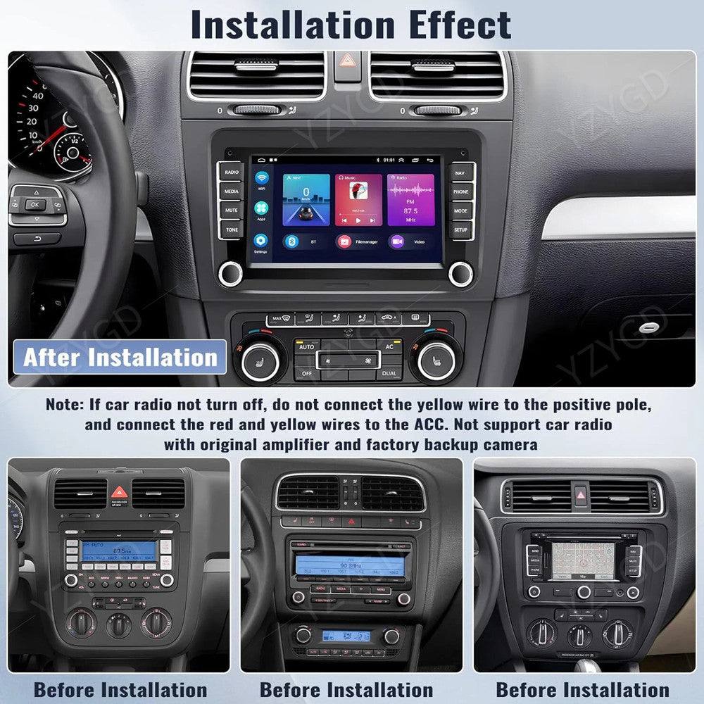 for VW for Volkswagen for Jetta for Passat GPS Navi 7 Android Auto Carplay Car Stereo Radio