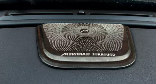 for Jaguar XF 2021-2023 Black Steel Cover Trim 1PCS Dashboard Speaker Sound