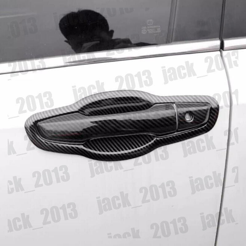 for Jeep Grand Cherokee 2011-20 Carbon Fiber Door Bowl Handle Trim Molding Cover