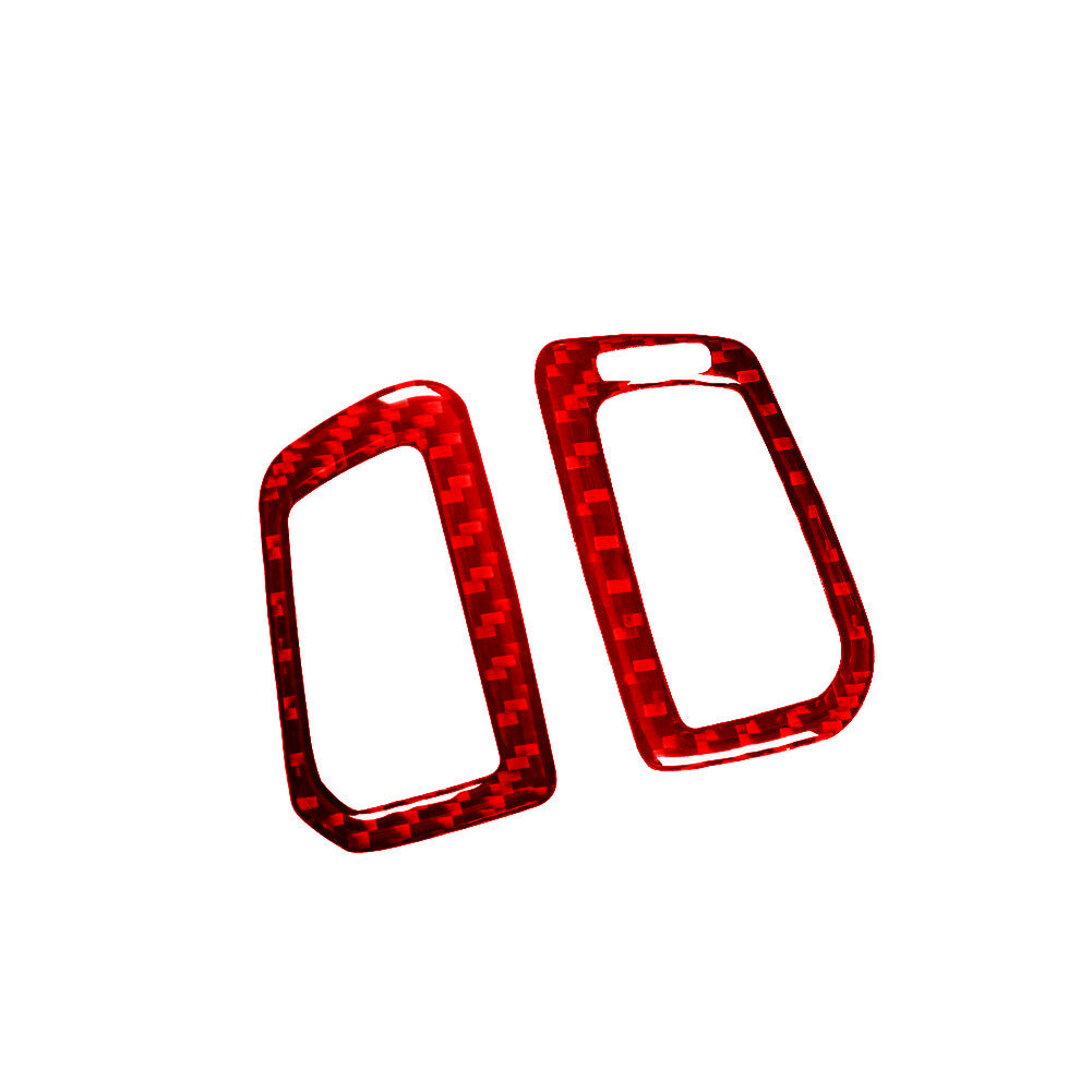 2x Red Carbon Fiber Side Air Vent Trim for Land Rover Discovery Sport 2015-2019