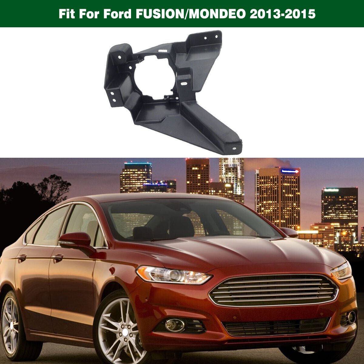 Left Driver Side Fog Lamp Light Bracket Retainer Mount for Ford Fusion 2013-2016