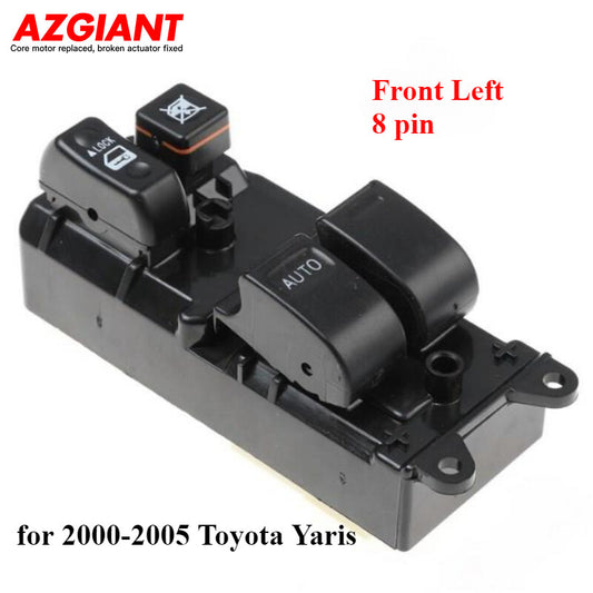 New Driver Left Master Power Window Door Switch for 2000-2005 for Toyota Yaris
