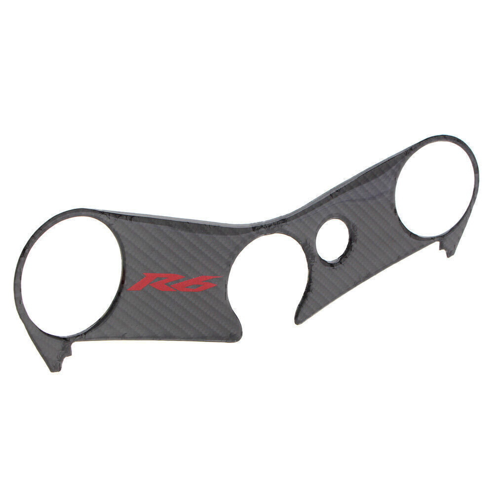 Carbon Fiber Top Yoke Fork Protector Sticker Cover for Yamaha YZF R6 2006-2017