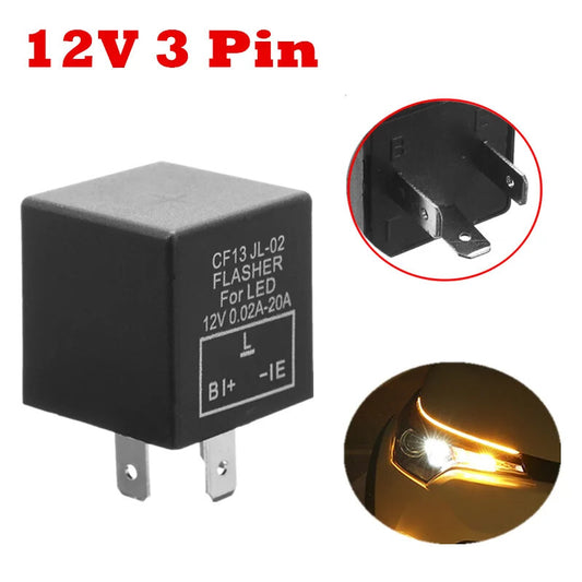Motorcycle Universial LED Light Turn Signal 3 Pin CF14 Electronic Flasher Relay