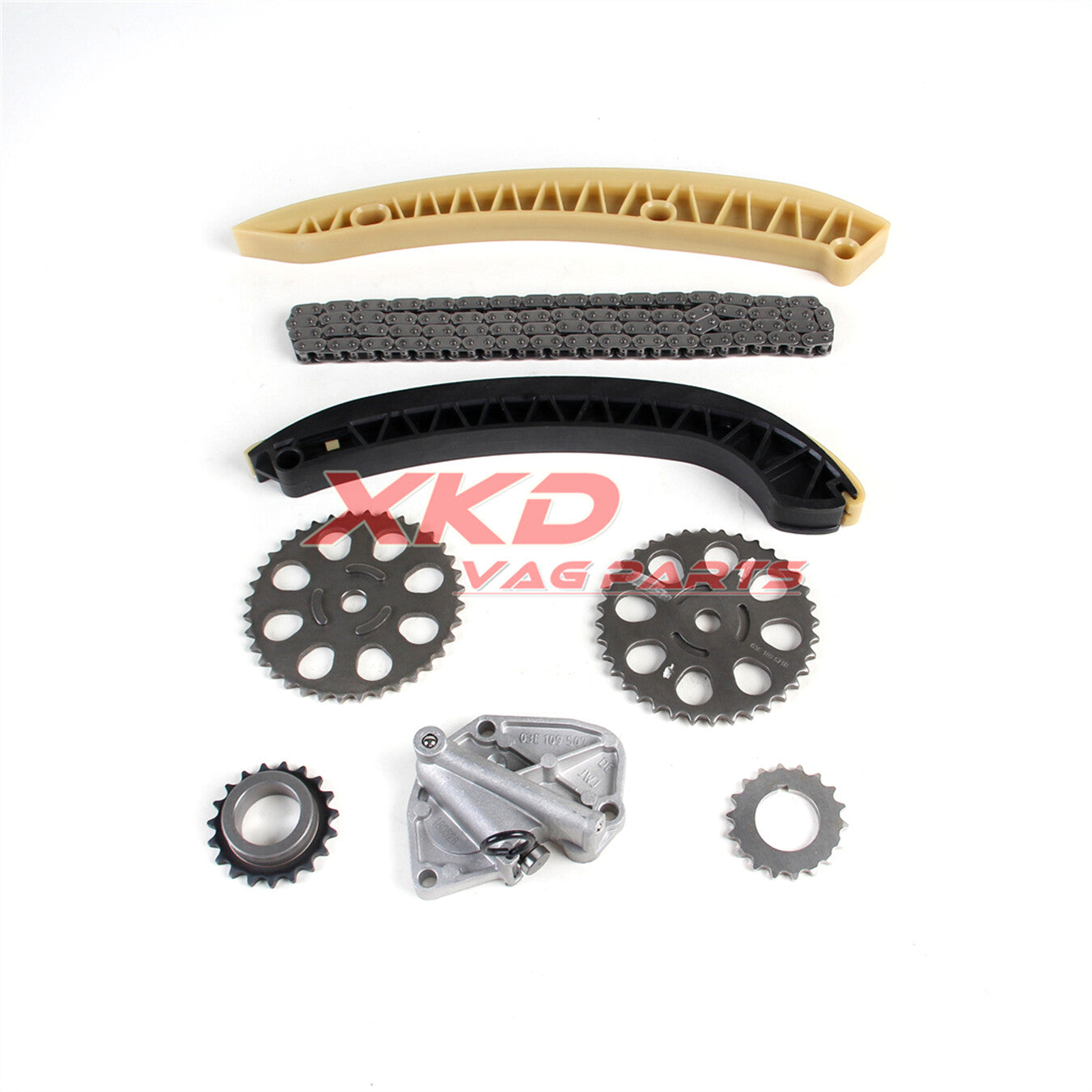 8-piece engine timing chain tensioner kit for Volkswagen Polo for SKODA Fabia 1.2L AZQ BME BZG