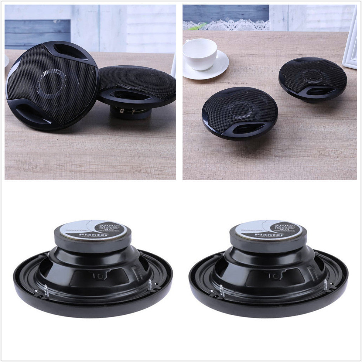 2X6.5400W Car Door SubWoofer Coaxial Component Audio Stereo Horn Speaker 4ohm