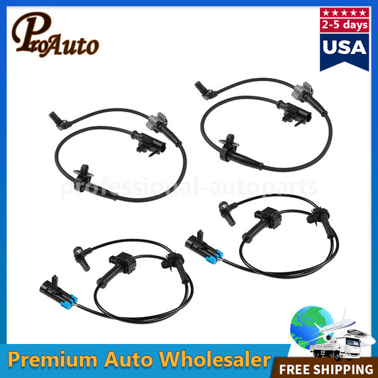 4 ABS Wheel Speed Sensor Front Rear For 07-14 for Chevy Tahoe Avalanche for GMC for Yukon