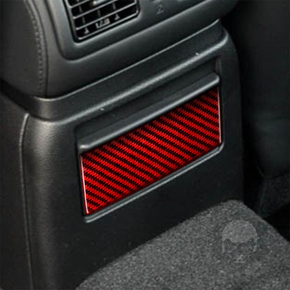 Red Carbon Fiber Interior Rear Ashtray Panel Trim Fit for Infiniti G37 2007-2009