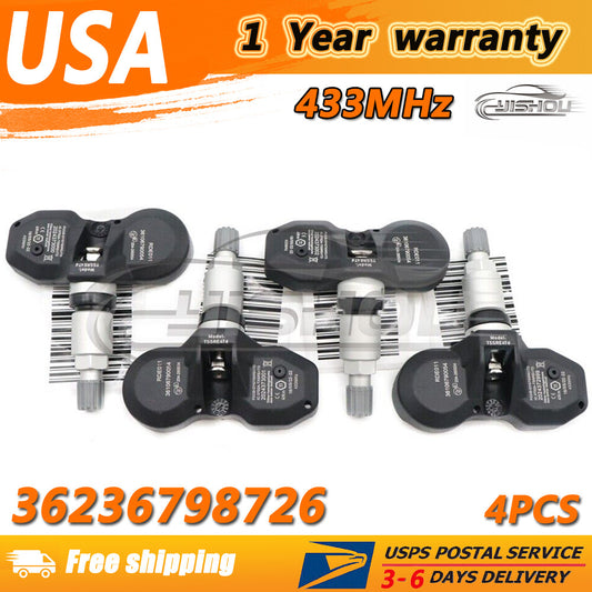 4PCS Tire Pressure Sensor TPMS for MINI Cooper R50 R52 R53 R55 R56 57 433MHz New