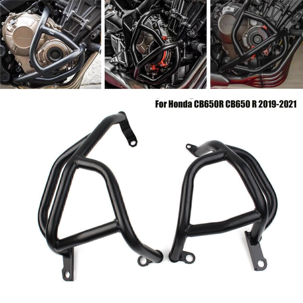 Black Engine Guard Bumper Crash Bars Protect for Honda CB650R CB650 R 2019-2021