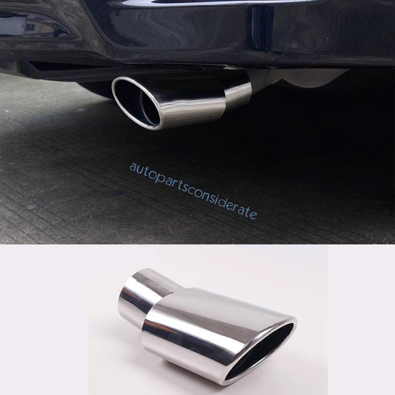 for Toyota for Corolla 14-19 Chrome Steel Rear Tail Exhaust Muffler Tip Pipe Trim 1X