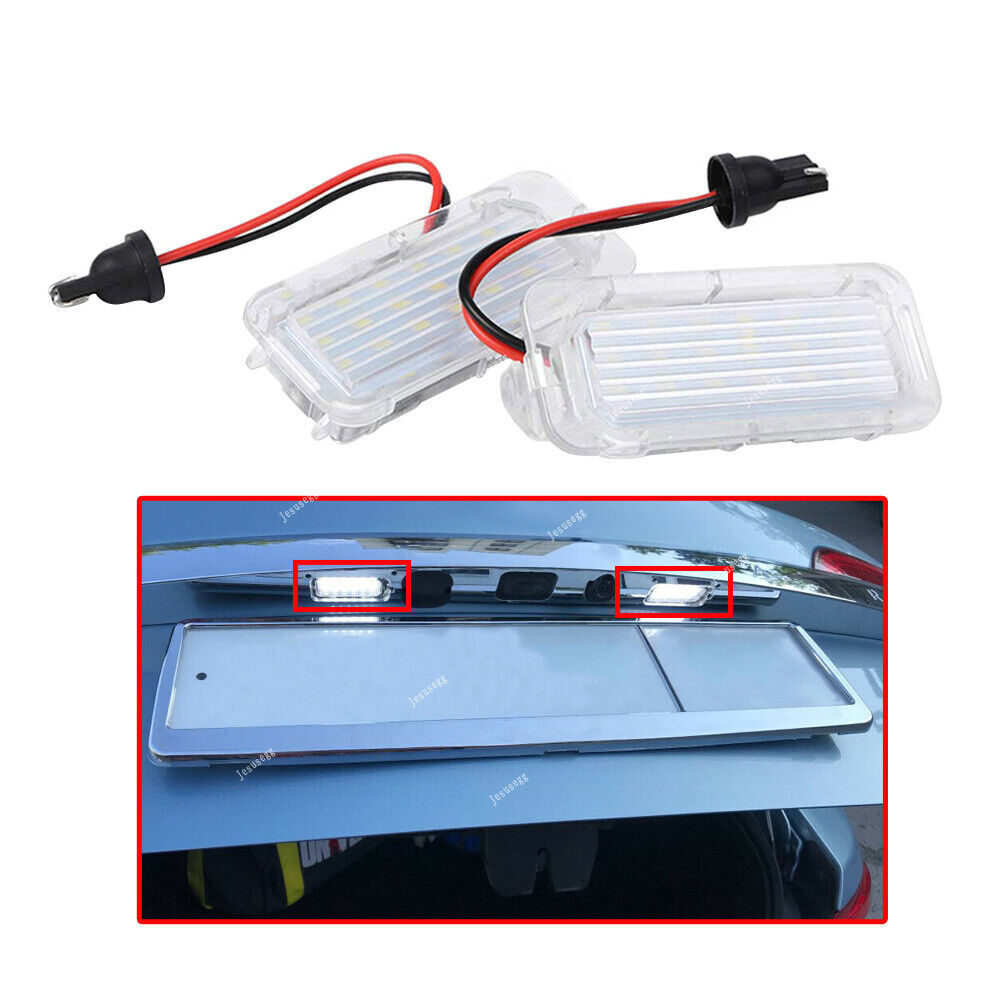 Pair Car LED Number License Plate Light Lamp Fit for Ford Focus Mondeo 2008-2015