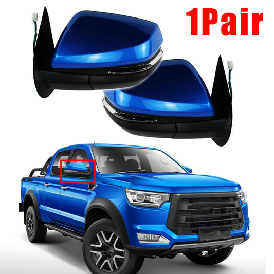 1Pair for JAC T8 Pickup Side Rear Mirror Assy With Turn Signal Without Camera