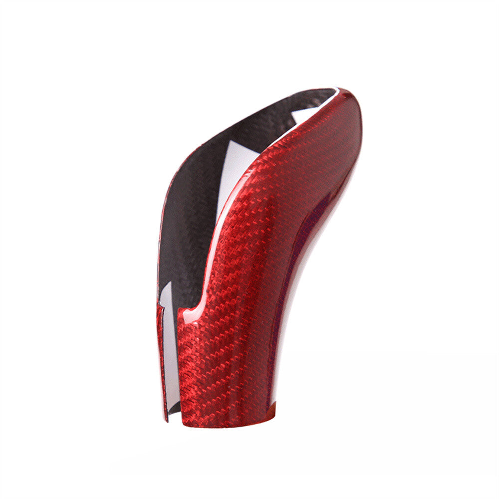 Red Carbon Fiber Gear Shift Knob Cover for Alfa Romeo Giulia / for Stelvio 2020-2022