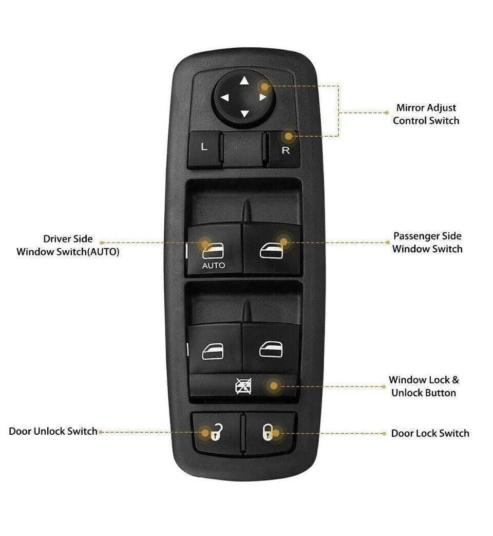 for Chrysler / for Dodge / for Ram / for Jeep Driver Side Master Power Window Door Control Switch