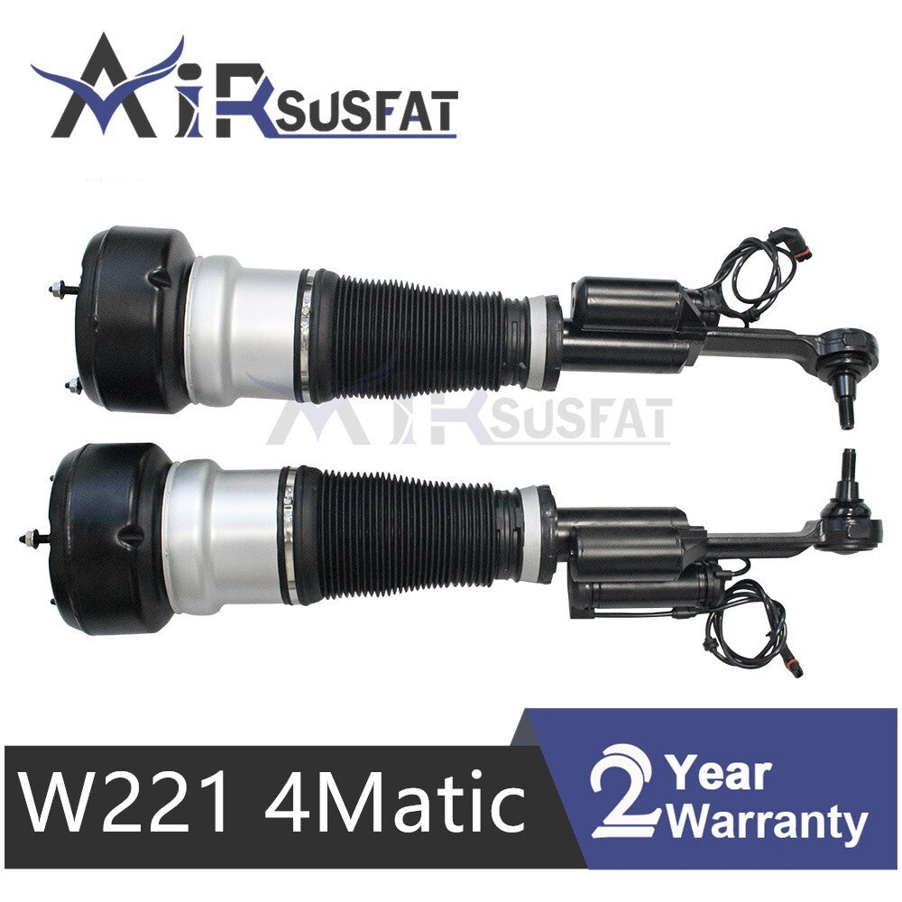 Pair Front Air Suspension Shock Absorbers for Mercedes W221 C216 4Matic S Class