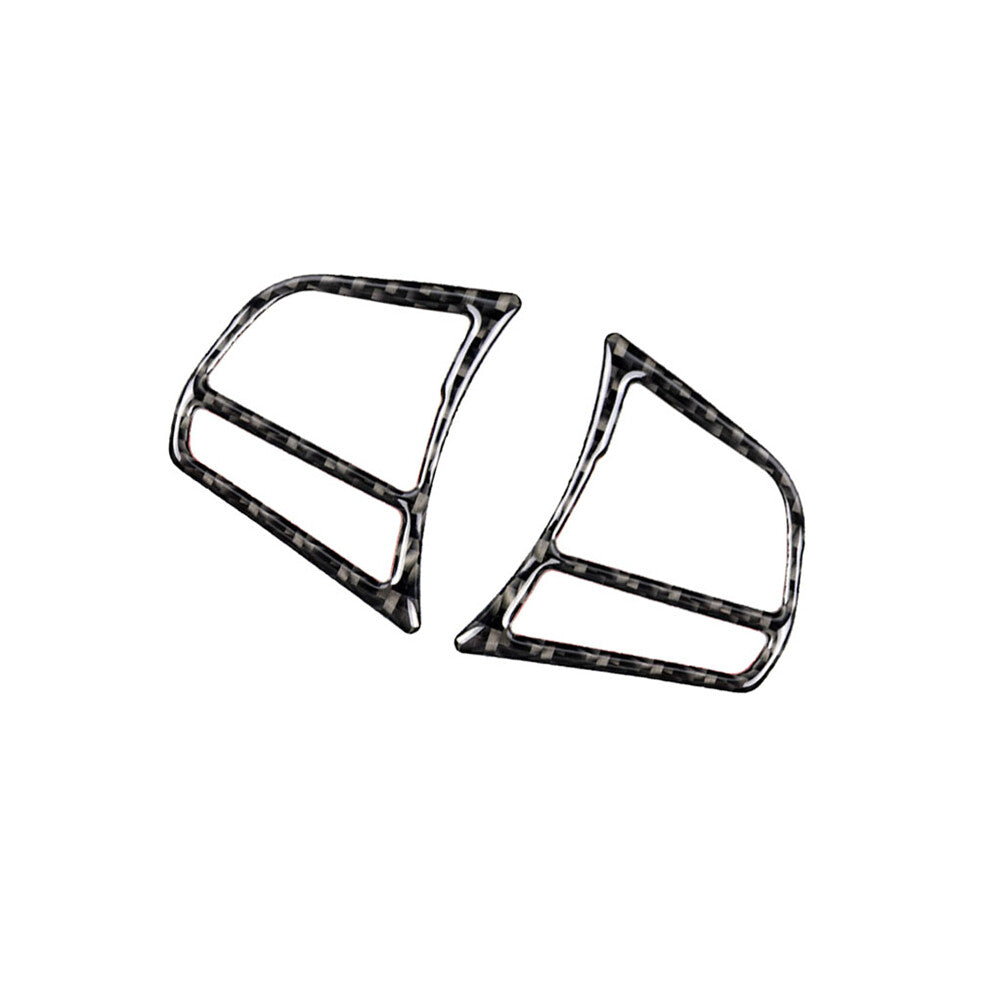 Carbon Fiber Steering Wheel Button Frame Trim Cover for BMW 3 Series F30 2013-18