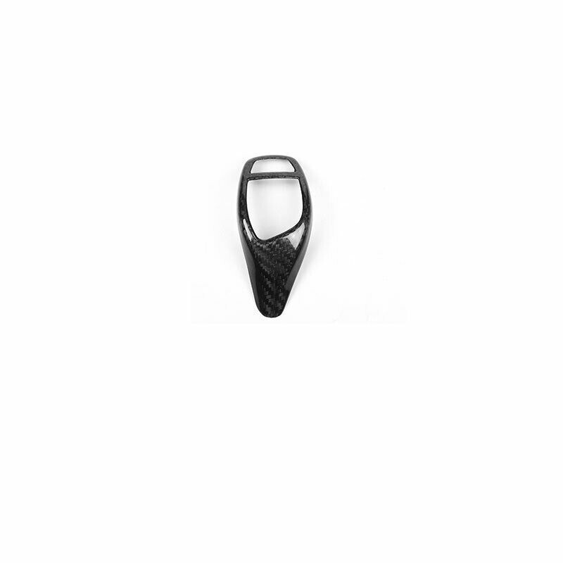 1P Dry Carbon Fiber Console Gear Shift Knob Cover Trim for BMW X5 X6 F15 2014-18