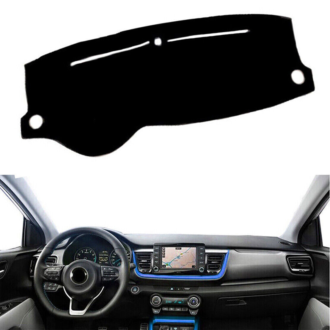 1P Inner Dashboard Dash Mat Non-slip DashMat Sun Shade for Kia Stonic YB 17-2023
