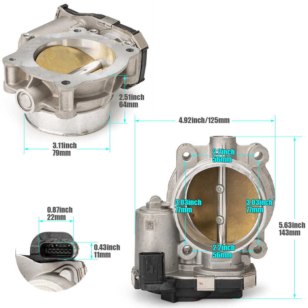 Throttle body suitable for BUICK ENCLAVE 2012-22, LACROSSE 2012-19, REGAL SPORTBACK 2018-20.