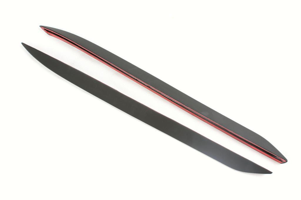 2pcs PU Rear Window Fins Side Spoiler Flaps Wing Lip for BMW X6 E71 E72 2008-13