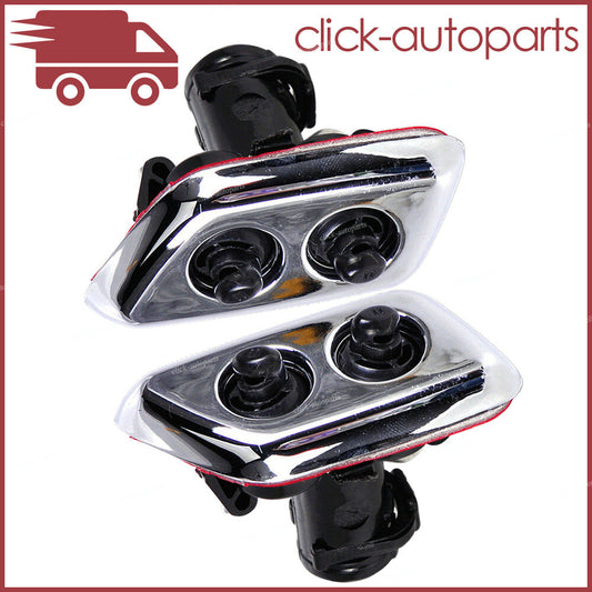 2Pcs Fits for Chrysler 300c 2005 2006 2007 Front Spray Windshield Washer Nozzle Jet