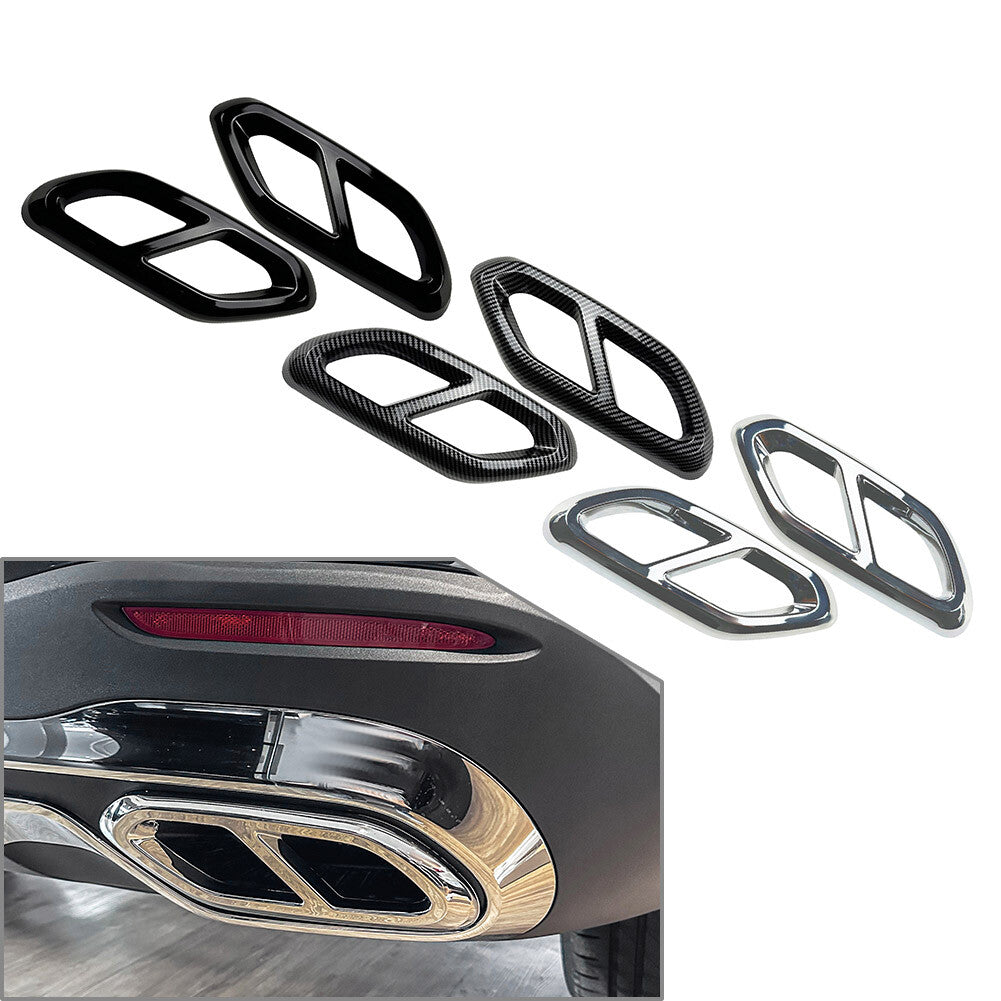 Exhaust Tail Pipe Muffler Tip Cover Trims for Mercedes Benz GLC Class X254 2022+