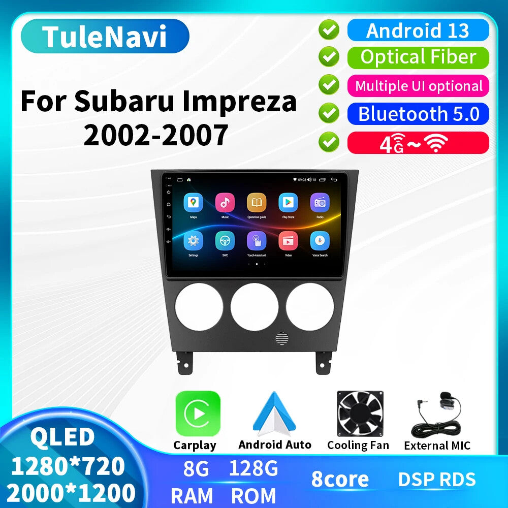 for Subaru for Impreza GD GG 2002-2007 CarPlay Car Radio Multimedia GPS Video Player