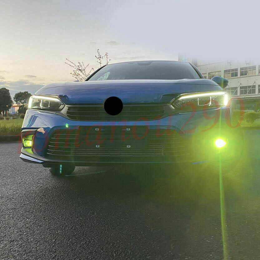 2022-2023 for Honda for Civic Sedan LED Front Bumper Fog Lights w/Cable Switch 2X