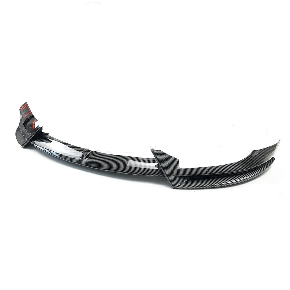for Tesla Model 3 17-2023 V Style Carbon Fiber Front Bumper Lip Splitter Spoiler