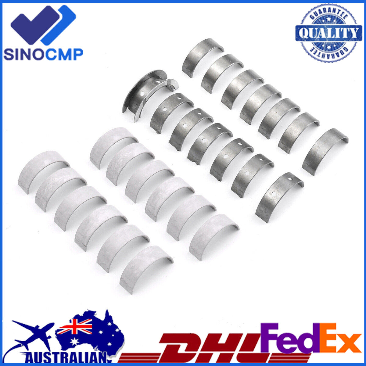 Main  Con Rod Bearings Set for BMW 128i 335i 530i 740Li X3 X5 N52 N54 N55 3.0