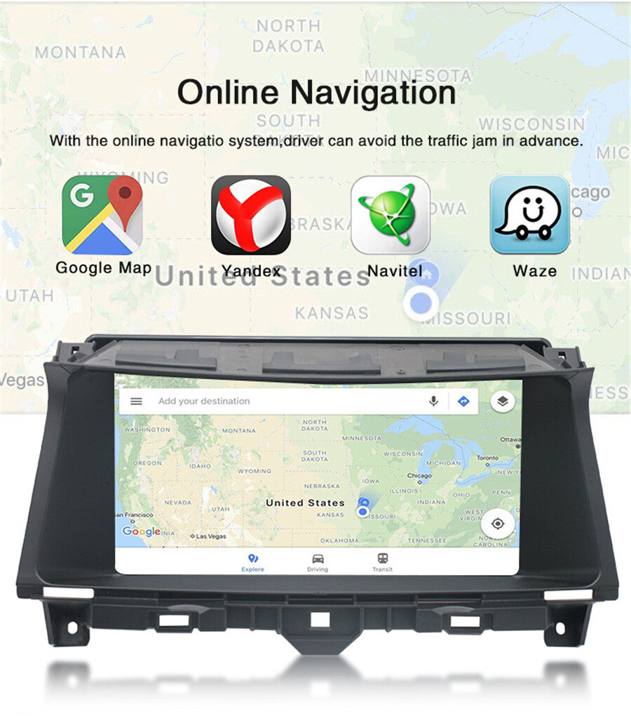 Android 9.1 Stereo Radio GPS Navigation Player Head Unit for Honda for Accord 08-12