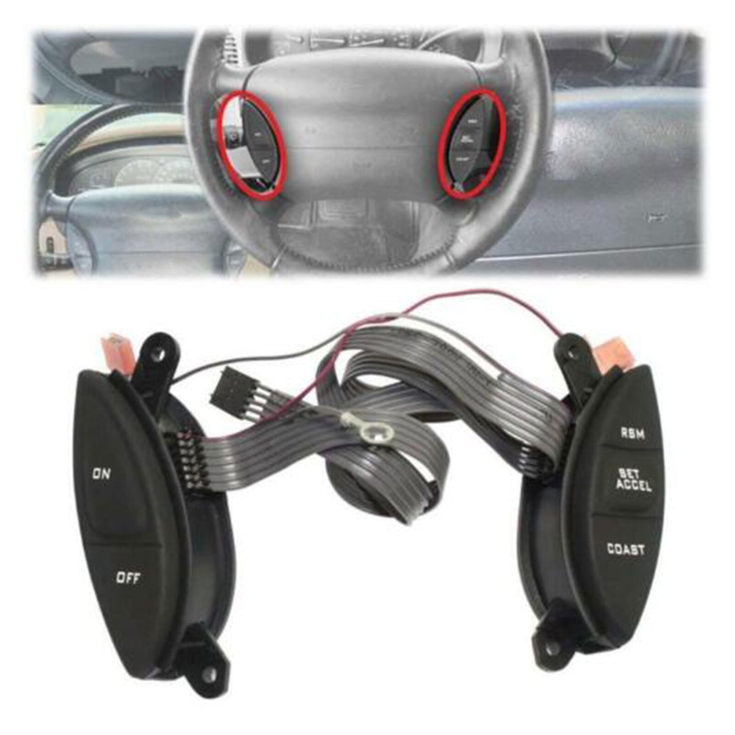 Steering Wheel Cruise Control Switch New Fits For 1998-2003 for Ford Ranger SW-5928