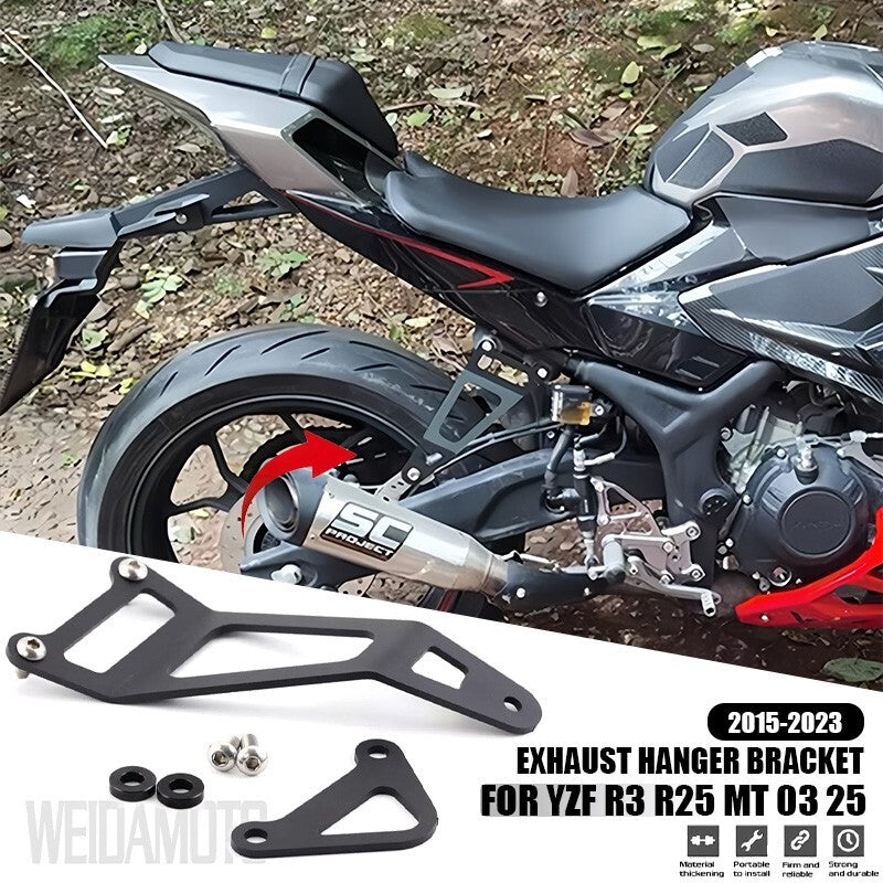 Exhaust Hanger Bracket Muffler Guard for YAMAHA YZF-R3 MT-03 2015-2023 YZF-R25